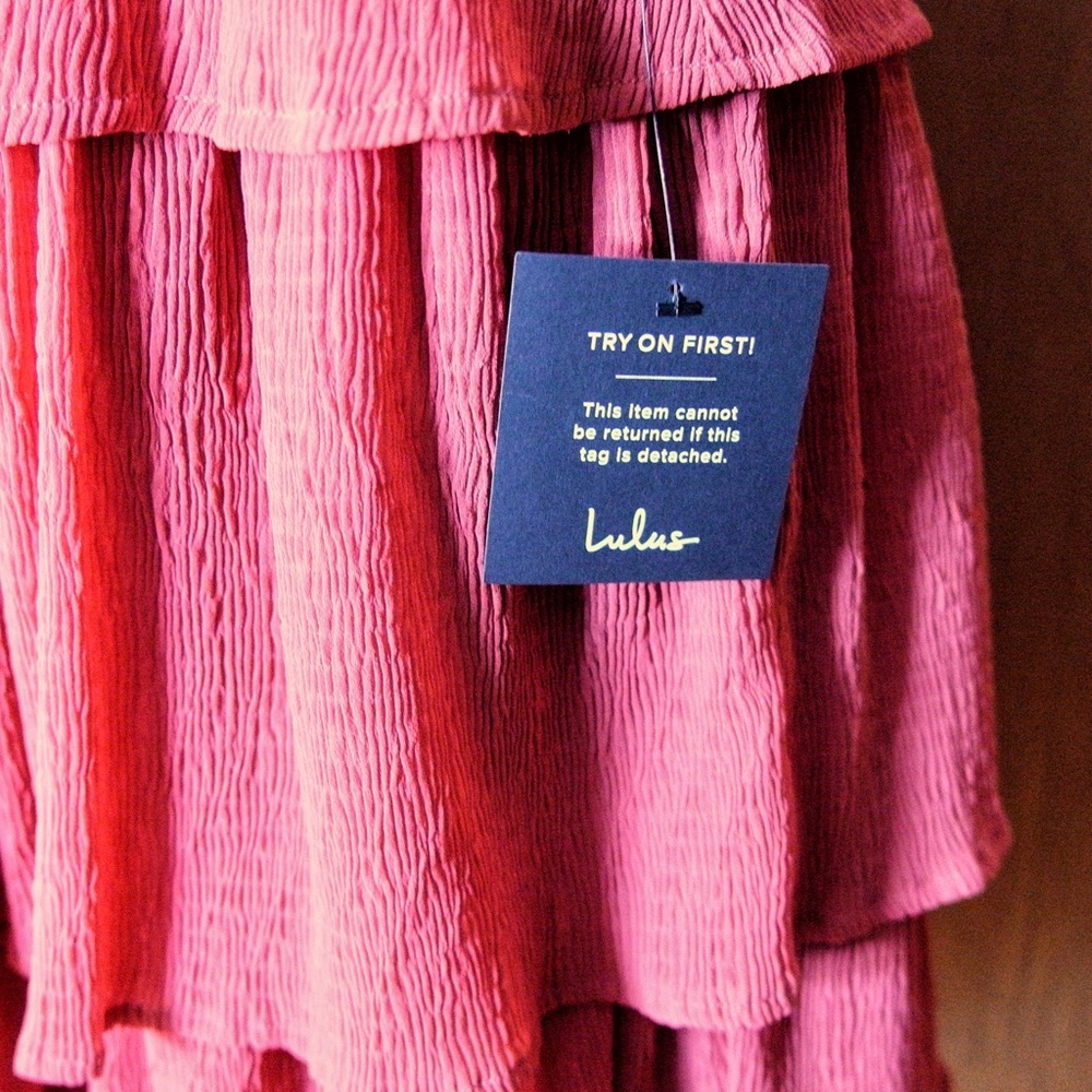 NWT Lulu’s Tiered Midi Dress - Picture 16 of 16